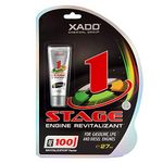 XADO Engine Oil Additive 1 Stage - Friction Modifier - Motor Restore Treatment - Performance Restoration - Protects Against Cold-Start Damage - For Gas, Diesel and LPG Engines - Revitalizant (Blister)