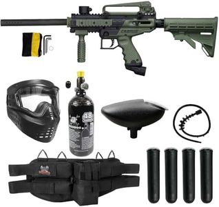 Maddog Tippmann Cronus Tactical Silver HPA Paintball Gun Marker Starter Package - Black/Olive
