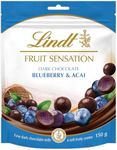 Lindt Fruit Sensation Blueberry and Acai Dark Chocolate 150 g