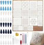 54 Pcs Sashiko Kit, Complete Sewing Set for Mending & Quilting Projects