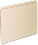 Pendaflex 752 File Folders, Straight Cut, Top Tab, Letter, Manila (Box of 100), Natural