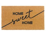 Urbanooks Home Sweet Home Coir Doormat with Non-Slip PVC Back, 30"x17" Large Size, Natural Brown, Indoor and Outdoor Mat, Dirt Trapper, Doormats for Front Door (Home Sweet Home)