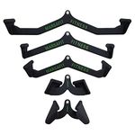 Home Gym Fitness Rowing T-bar V-bar Pulley Cable Machine Attachments, Bicep Curl Tricep Lat pulldown Bar Back Strength Training Handle Grips Lat Pull Down Bar Press Down Exercises (5PCS)