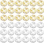 WELANE Rondelle Beads, 200 PCS Gold