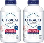 Citracal - Calcium Citrate with Vitamin D3-2 Bottles, 280 Caplets Each