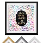 Bilderwelten Framed print - Throw Kindness Around Like Confetti - Colour Black 30 x 30cm