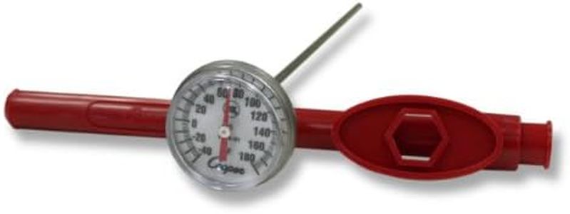 COOPER Atkins 1246-01-1 Bi-Metal Pocket Test Thermometer with Adjustment Sheath, NSF Certified, -40/180°F Temperature Range, Multicolor