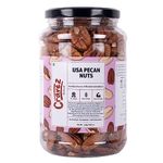 Cravez Natural Usa Pecan Nuts -1Kg (Grade A ++ Nuts, Premium Size, Imported) - Excellent Source Of Phenolic Antioxidant - Packed In Reusable Premium Jar