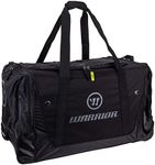 WARRIOR Q20 Wheel Hockey Bag, Black/Grey (Medium (32" x 16.5" x 17.5"))