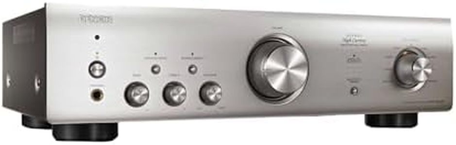 Denon PMA600NE HiFi Amplifier, Power Amplifier with Bluetooth, Phono Equalizer, 1x Coaxial & 2x Optical Inputs, Subwoofer Output, Analog Mode, Music Streaming - Silver