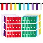 300 Cable Labels, JIQEZNL 10 Colors Wire Labels Tags for Electronics, Waterproof Cord Labels for Cable Management, Self Adhesive Wire Labels Tags Printable for Laser Printer and Identification