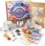 Kalakaram DIY Gemstone Candle Making Kit | Candle Making Activity Kit for Kids & Adults with Pure & Natural Ingredients | Beginner-Friendly | Ideal for Diwali, Birthday Gifts, & Home Decor, Craft Kit