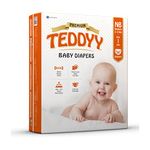 TEDDYY Baby Diapers Tapes Arabic Premium New Born 66 Count (Pack of 1), 2-5 kgs, High Absorbency, Anti - Bacterial