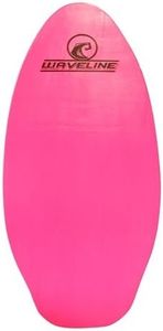 Waveline Neon Wooden Skimboard (Choose Size and Color) (Pink, 36")