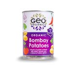Geo Organics Bombay Potatoes 400g (Pack of 6) | All-Organic, Vegan & Flavorful | Quick & Aromatic Bombay Potato | Tasty Bombay Potatoes Perfect for Any Meal or Snack!
