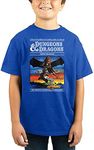 Dungeons & Dragons Role Playing Game Youth Boys Blue Graphic Tee Shirt-XS