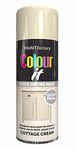 AlezyB - Cottage Cream 400ml All Purpose Spray Paint | Use on Metal, Wood, Plastic and Multipurpose Aerosol Professional Quality Perfect Finish, for Interior Exterior and Excellent Coverage