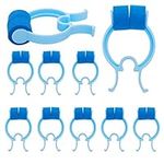 Thinp 10 Pieces Nose Stop Clips, Nose Bleed Stopper Swimming Nose Clip for Adult and Kids Nasal Nose Stopper Clips Plastic Foam Nose Clips for Emergency Accident or Bad Smells(Blue)