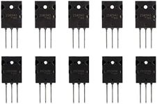 BOJACK 5 Pairs 2SA1943 2SC5200 Amplifier Transistor PNP NPN High Power Black Audio SiliconTransistor TO-3PL (Pack of 10 pcs)