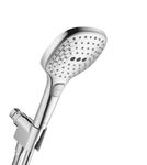 hansgrohe Raindance Select E Easy Install 5-inch Handheld Shower Head Set Modern 3 Spray Rain, RainAir, Whirl Air Infusion with Airpower with QuickClean with Hose in Chrome, 2.5 GPM, 04541000