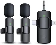 PQRQP 3 in 1 Wireless Lavalier Micr