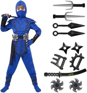 Spooktacular Creations Déguisement de Dragon Ninja pour la fête d'Halloween des Enfants, Ensemble de Tenue Ninja, Fête Costumée du Carnaval