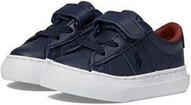 POLO RALPH LAUREN Baby Boy's Sayer Leather PS (Toddler), Multi Ombre/Wht, 4 Toddler