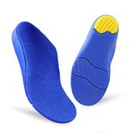 Children Orthotic Insoles Comfort Athletic Poly Urethane Gel Kids Sports Inserts Heel Cushion for Flat Feet Arch Support Foot Pain -23CM