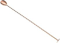 Barfly M37019CP Muddle Bar Spoon, Muddler 15 3/4 inch (40.0 Cm), Copper