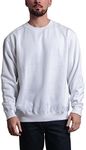 G-Style USA Basic Solid Crewneck Sweatshirt MSC13126 - White - Large - I1I