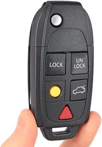 KEYECU Car Key Fob Replacement for Volvo S60 S80 V70 XC70 XC90 2004-2015 FCC ID: LQNP2T-APU Smart Remote Control Keyfob 5 Buttons 315MHz ID48 Chip