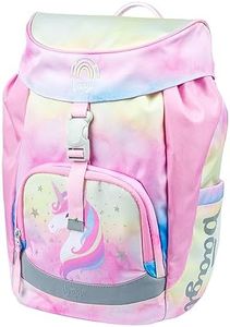 Baagl School Bag for 1st Grade Boys Girls Airy School Backpack Ultralight School Bag Kids School Bag Primary School Satchel, Rainbow Unicorn