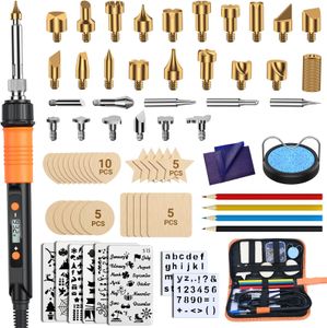 Preciva Wood Burning Kit, 70-Piece Pyrography Tool Set