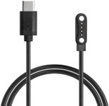 kwmobile Charging Cable Compatible with PLAUD Note AI Voice Recoder Charge Cable - Universal USB-C Connection - Replacement 100cm Cord - Black