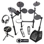 Carlsbro CSD100 R-PLUS Electronic Drum Kit 7 Piece Digital Set Stool and Monitors