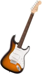 Fender Squier Debut Series Stratocaster Electric Guitar, Beginner Guitar, with 2-Year Warranty, Includes Free Lessons, 2-Color Sunburst with Matte Finish