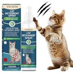 VICSOM Cat Repellent Spray 200ml, Cat Deterrent Spray Indoor Outdoor, Natural Anti Scratch Cat Spray for Scratching, No Trace Cat Spray Deterrent for Cats Kitten Training Aid Protect Furniture Garden