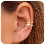 14K Gold Earrings Clip on Earrings 