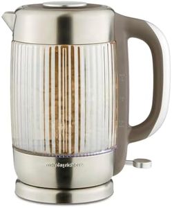 Morphy Richards Lantern Ribbed Kettle, 1.5L, 3Kw Rapid Boil, 360 Degree Base, Dry Boil Protection, Heat & Stain Resistant, Auto Switch Off, Concealed Heating Element, Amber, 108002