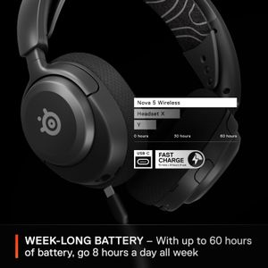 SteelSeries Arctis Nova 5 Wireless Gaming Headset – PC & Console Compatible