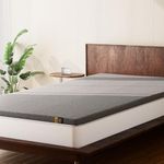 Frido Ultimate Mattress Topper with Standard Cover for King Bed | King Size Bed Topper 78"x72" | 2" Padding | Mattress Topper for Back Pain & Neck Pain | Soft & Supportive | 10x Sleep Comfort