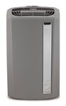 De'Longhi 3-in-1 Portable Air Conditioner, Dehumidifer & Fan + Arctic Cool Quiet Mode with Remote Control & Wheels, 700 sq. ft, Extra Large Room, Light Gray