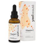 Yael Beauté Vitamin C Serum with Hyaluronic Acid ● Made in the UK ● Vegan 99% Natural ● Suitable for Derma Roller ● Anti Aging & Anti-wrinkles ● Facial Brightening ● Face and Skin Care ● Vegan ● 50ml