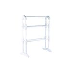 Apollo Towel Rail, Wood, White, 78cm X 63cm X 30cm