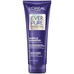 L Oreal Paris EverPure Brass Toning Purple Shampoo for Blonde Bleached Silver and Brown Highlighted Hair Sulfate Free Color Care Hydrating Formula Vegan Hair Care 6.8 Fl Oz