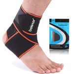 Beister Adjustable Compression Ankle Brace, Elastic Foot Support Wrap, Sprains Foot Brace for Sports Protect, Arthritis, Plantar Fasciitis, Achilles Tendonitis