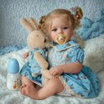 BABESIDE Realistic Baby Dolls Real Reborn Babies Dolls 20 inch Newborn Baby Doll Grils Real Life Soft Silicone Doll Realistic Baby Suitable for Children 3+