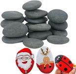 Hisredsun 16 Pcs Painting Rock,pebbles for Arts and Craft Painting,Smooth Large Pebbles for painting,Natural river Stone 5-8cm