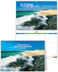 Christian Calendar 2025 - Inspirational British Coast Calendar with Bible verses. Perfect as a religious calendar 2025 UK or as Christian gifts, by Just Cards Direct