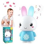Alilo Bunny Kids Audio Player for Music Stories Learning, Screenfree Educational Toys Develop Imagination, Rechargeable | Voice Recoding Gifts for Girls Boys 0-6 Years Ears Light Up (Honey Bunny)